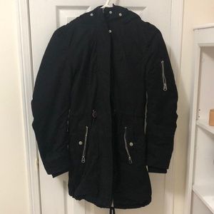 H&m winter coat with removable hood